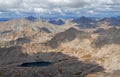 Summit view from Mount Columbia, Sawatch Range, Colorado, USA Royalty Free Stock Photo