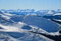 Summit view from Peak 8 at Breckenridge Ski Resort, Colorado. Royalty Free Stock Photo