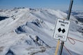 Summit view from Peak 8 at Breckenridge Ski Resort, Colorado. Royalty Free Stock Photo