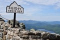 Summit of Whiteface Mountain Veterans Memorial Highway in Essex County, New York Royalty Free Stock Photo