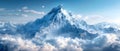 Summiting Success: Everest-Inspired Business Resolve. Concept Motivation, Business Success, Everest