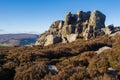 on the summitof Simon Seat in the Yorkshire Dales Royalty Free Stock Photo