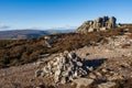 on the summitof Simon Seat in the Yorkshire Dales Royalty Free Stock Photo