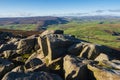 on the summitof Simon Seat in the Yorkshire Dales Royalty Free Stock Photo