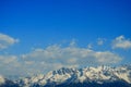 Summits and blue sky Royalty Free Stock Photo