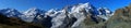 Summits of Monte Rosa (left), Liskamm, Castor Royalty Free Stock Photo