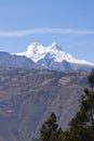 Summits of the snowy Huandoy (6 395 masl) belongs to the Cordillera Blanca, located in Caraz - Peru