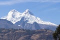 Summits of the snowy Huandoy (6 395 masl) located in Caraz, Ancash - Peru