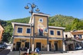 Summonte, province of Avellino. the view of the City Hall building of Summonte. Irpinia, Campania, Italy.
