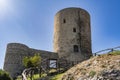 Summonte, province of Avelllino. the view of the medieval tower of the castle of Summonte. Irpinia, Campania, Italy.