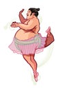 Sumo Ballerina illustration