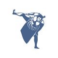 Sumo fighter logo design template, vector graphics to design Royalty Free Stock Photo