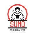 Sumo logo with text space for your slogan / tag line
