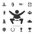 Sumo wrestler icon. Detailed set of athletes and accessories icons. Premium quality graphic design. One of the collection icons fo