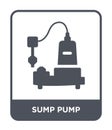 sump pump icon in trendy design style. sump pump icon isolated on white background. sump pump vector icon simple and modern flat Royalty Free Stock Photo