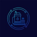 sump pump line vector icon Royalty Free Stock Photo