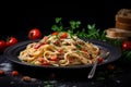 Sumptuous Italian pasta dish. Generate Ai