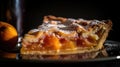 Sumptuous slice of peach pie