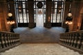 Sumptuous stairway of the Stock Exchange Palace in Porto Royalty Free Stock Photo