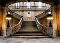 Sumptuous stairway of the Stock Exchange Palace in Porto Royalty Free Stock Photo