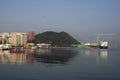 Sumsung Heavy Industries shipyard Geoje island korea Royalty Free Stock Photo