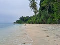 Sumur Tiga beach with clear water is a favorite tourist attraction on Sabang Island, Aceh, Indonesia.