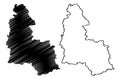 Sumy Oblast map vector Royalty Free Stock Photo