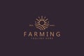 Sun and Agriculture Premium Quality Logo