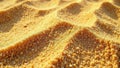 Sun baked, coarse sand; weathered, textured surface, close up, backdrop Royalty Free Stock Photo