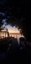 Island sunset on Caye Caulker Belize