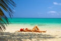 Sun bathing Royalty Free Stock Photo