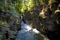 Sun beams down on the Rogue River Gorge Royalty Free Stock Photo