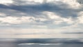 Sun beams over sea time lapse