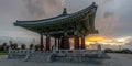 Pre-Dawn Clearing Sky at the Korean Bell