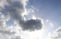 Sun behind cloud Royalty Free Stock Photo