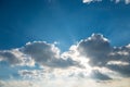 The sun behind the cloud Royalty Free Stock Photo