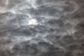 Sun behind clouds Royalty Free Stock Photo
