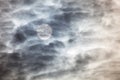 Sun behind clouds Royalty Free Stock Photo