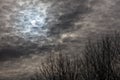 Sun behind clouds Royalty Free Stock Photo
