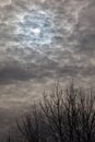 Sun behind clouds Royalty Free Stock Photo