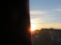 Sun behind the curtain Royalty Free Stock Photo
