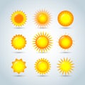 Sun burst star logo icons. Sun star, summer, nature, sky, summer. Sunshine sun logo. Sun icon. Sun logo. Nature sun star.
