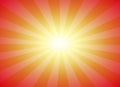 Sun burst with Sunset colors, Vector background