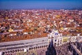 Sun Campanile Bell Tower Saint Mark's Square Piazza Venice Italy Royalty Free Stock Photo