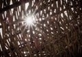 Sun canopy. Gazebo for relaxing in a tropical hotel