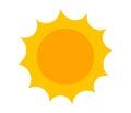 Sun cartoon icon painted