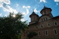 Old Medieval Church with Beautiful Sun Backlight Royalty Free Stock Photo