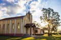 The sun is the church Royalty Free Stock Photo