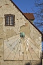 Sun clock in zagreb Royalty Free Stock Photo