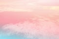 Sun and cloud background with a pastel colored Royalty Free Stock Photo